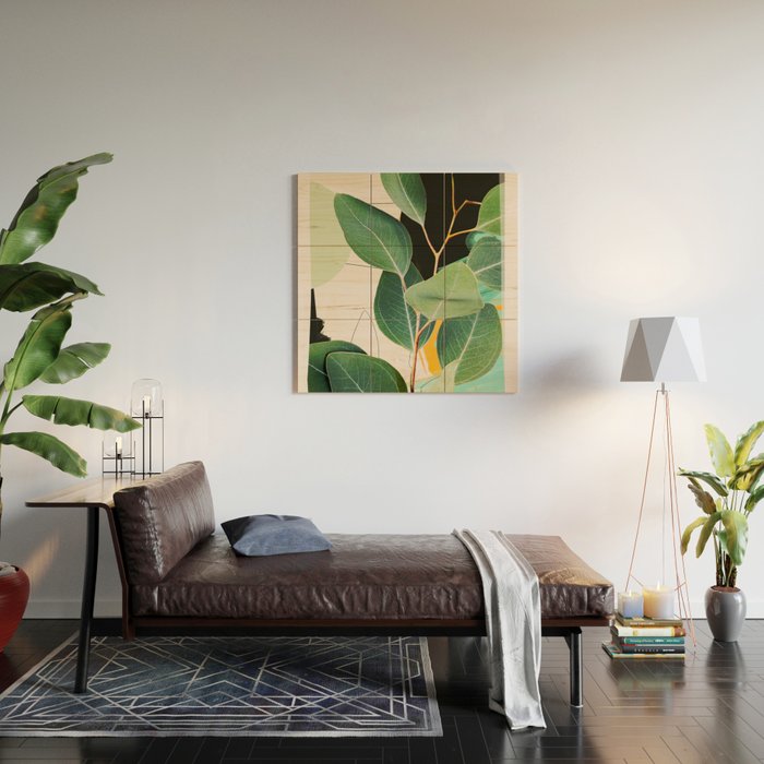 Abstract Botanical 3 Wood Wall Art Gallery Image 2