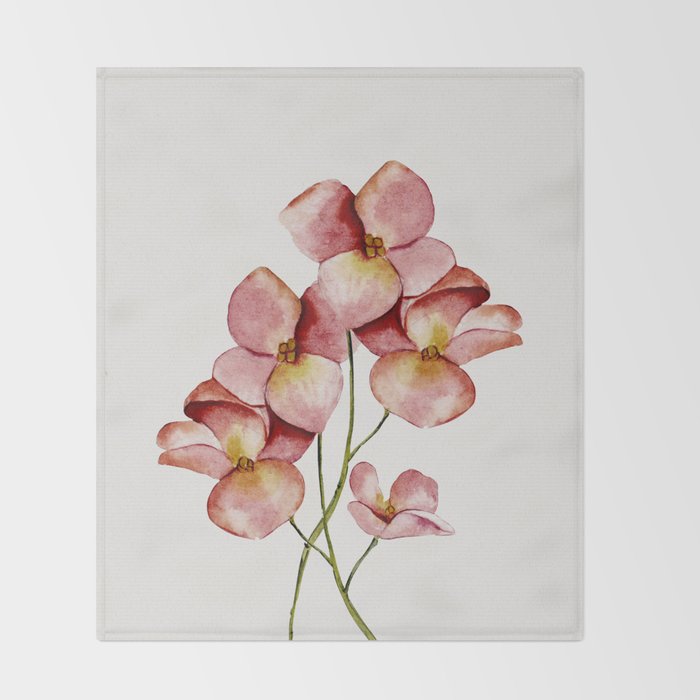 Soft Flowers Throw Blanket Gallery Image 2