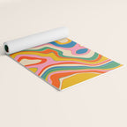 Trippy Rainbow Melt Colorful Abstract Pattern Yoga Mat Gallery Image 2