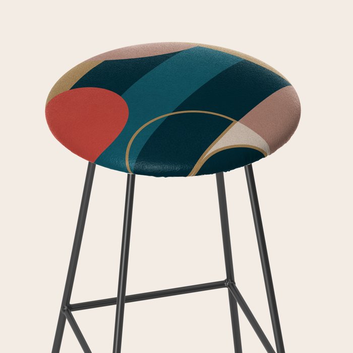 Geometric Abstraction 183 Stool Gallery Image 2