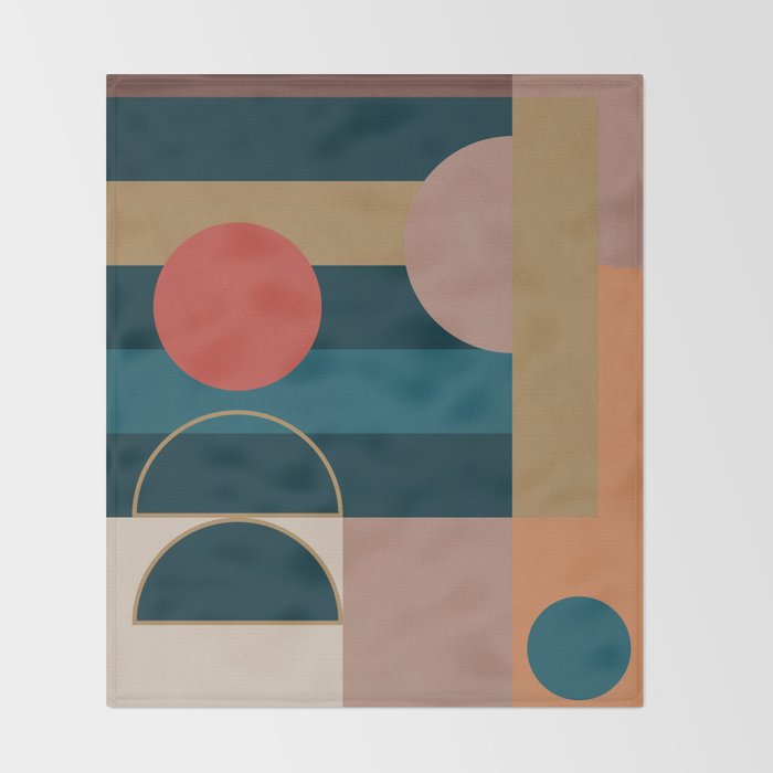 Geometric Abstraction 183 Throw Blanket Gallery Image 2