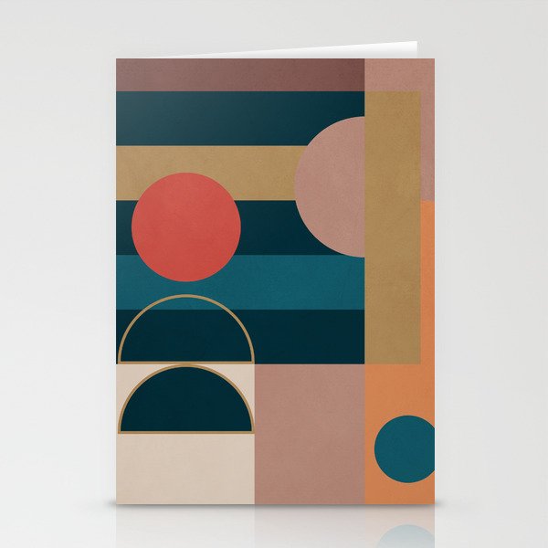 Geometric Abstraction 183 Stationery Card Gallery Image 1