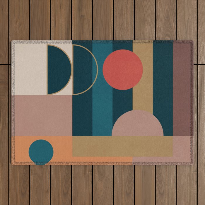 Geometric Abstraction 183 Outdoor Rug Gallery Image 1