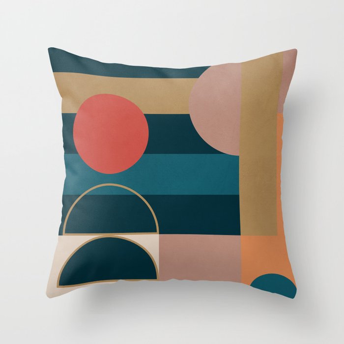 Geometric Abstraction 183 Throw Pillow Gallery Image 1