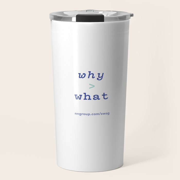 Why > What Travel Mug Gallery Image 1