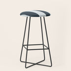 Nautical Deep Blue Stripes - Cozy Heirloom Stool Gallery Image 1