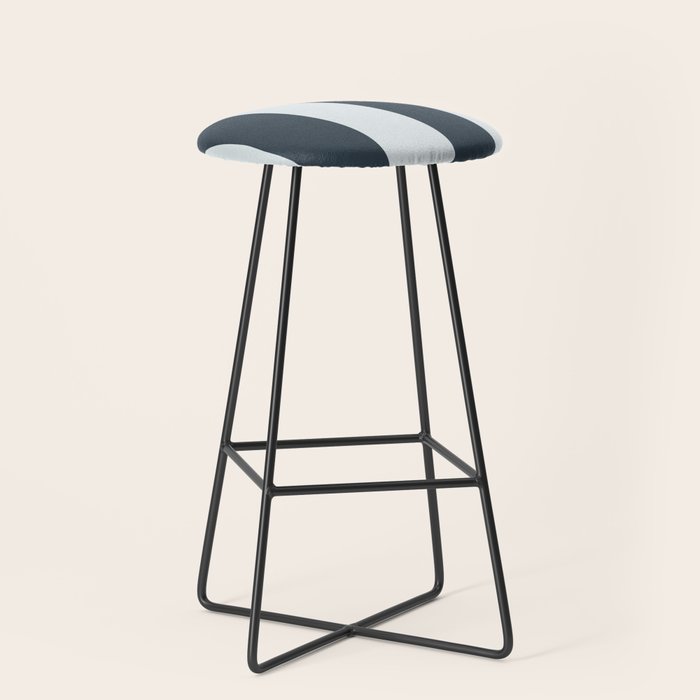 Nautical Deep Blue Stripes - Cozy Heirloom Stool Gallery Image 1