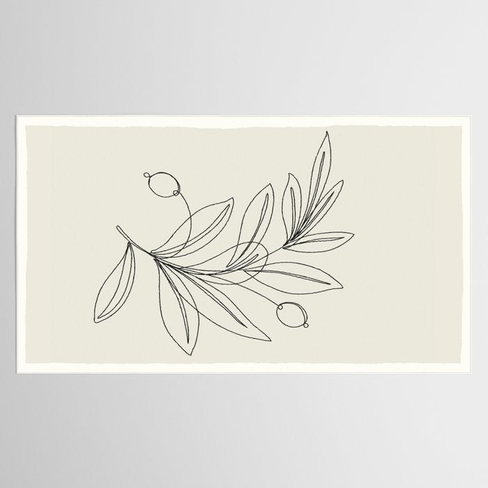 Line Olive Branch Tablecloth Gallery Image 2