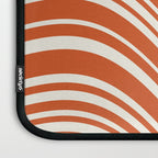 Wavy Stripes XLVIII - Bright Retro Red Laptop Sleeve Gallery Image 3