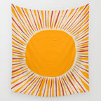 Retro Sunrise Wall Tapestry Gallery Image 4