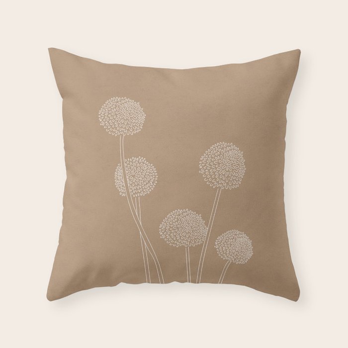 Dandelions 5 Throw Pillow Gallery Image 1