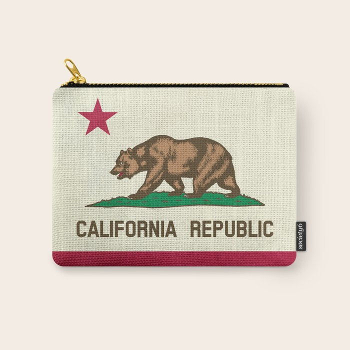 California Republic Flag Carry All Pouch Gallery Image 1