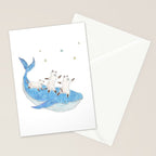 Whales and Kittens Stationery Card Gallery Image 2