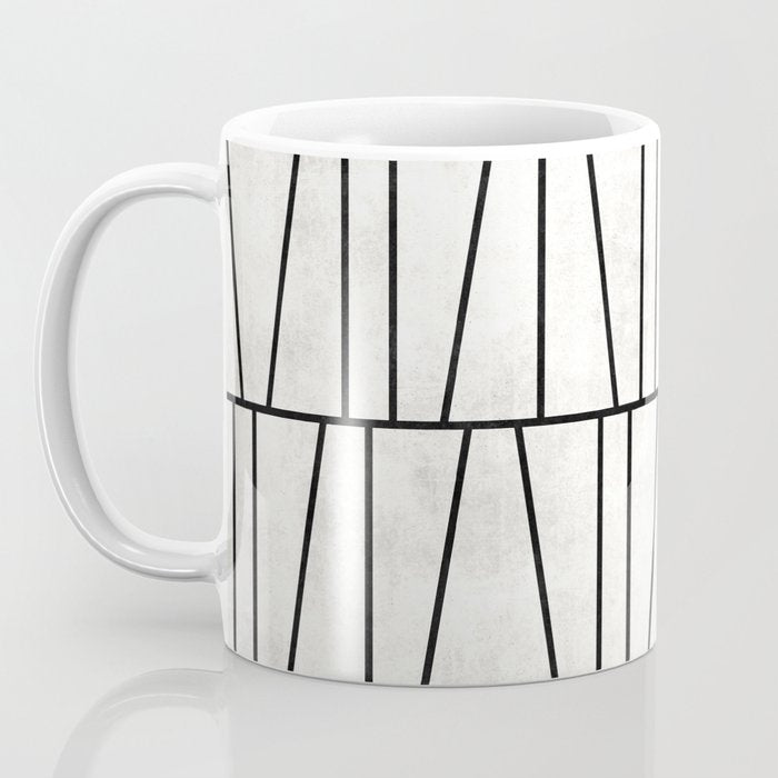 Mid-Century Modern Pattern No.6 - White Coffee Mug Gallery Image 3