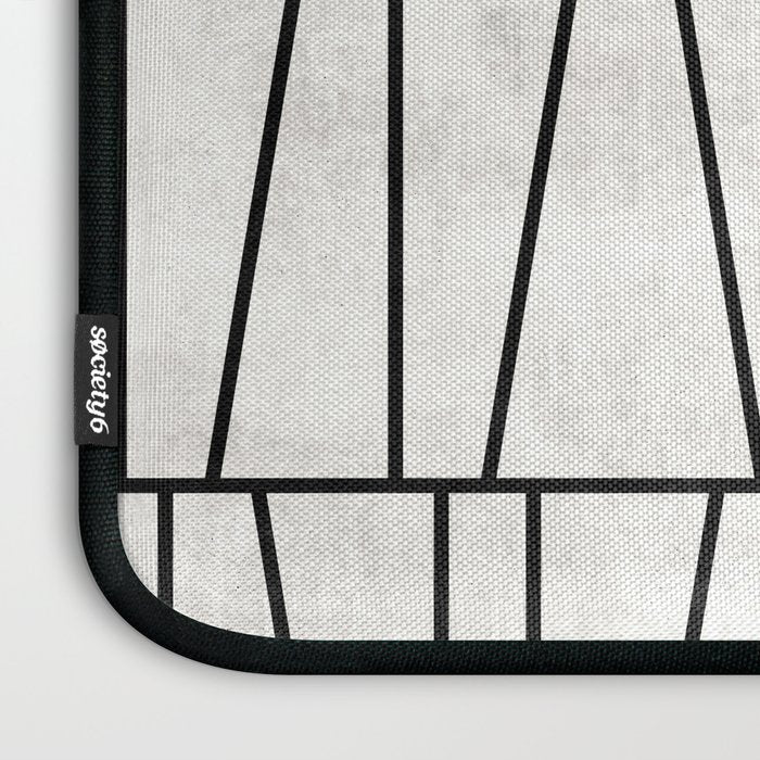 Mid-Century Modern Pattern No.6 - White Laptop Sleeve Gallery Image 3