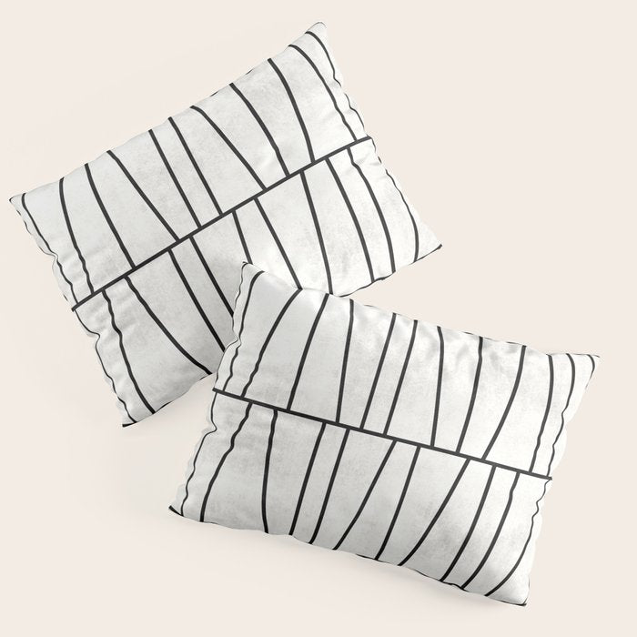 Mid-Century Modern Pattern No.6 - White Pillow Sham Gallery Image 3