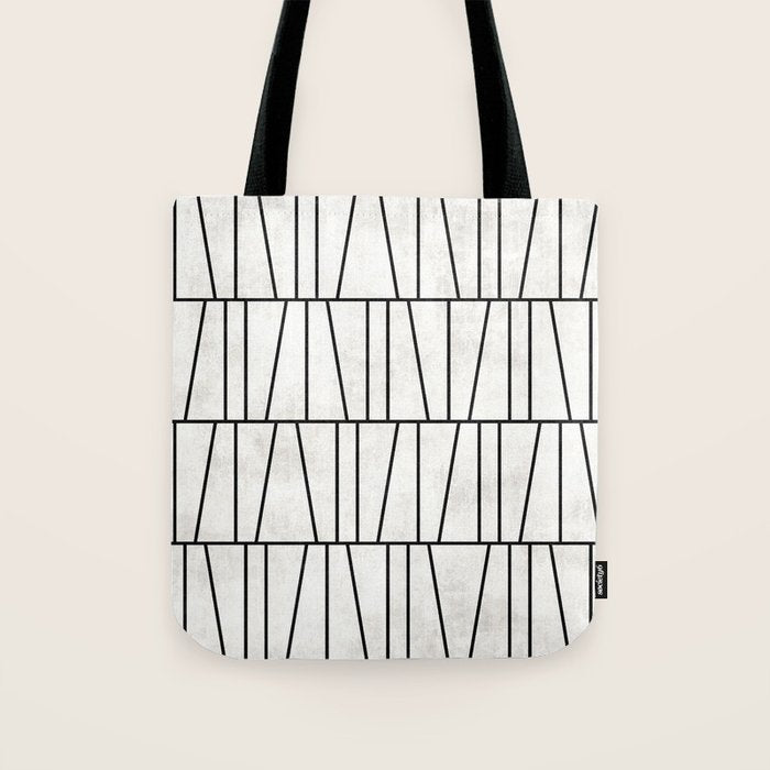 Mid-Century Modern Pattern No.6 - White Tote Bag Gallery Image 1
