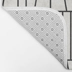 Mid-Century Modern Pattern No.6 - White Bath Mat Gallery Image 2