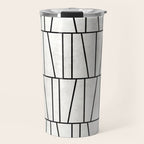 Mid-Century Modern Pattern No.6 - White Travel Mug Gallery Image 1