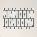 Mid-Century Modern Pattern No.6 - White Welcome Mat Gallery Image 1
