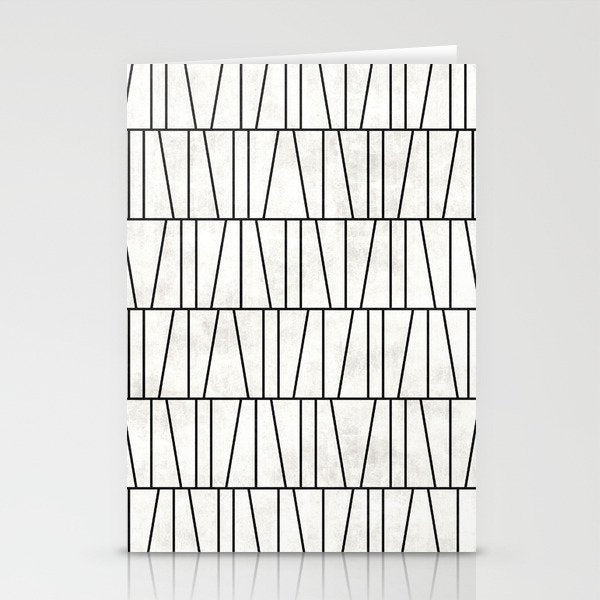 Mid-Century Modern Pattern No.6 - White Stationery Card Gallery Image 1