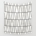 Mid-Century Modern Pattern No.6 - White Wall Tapestry Gallery Image 4
