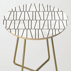 Mid-Century Modern Pattern No.6 - White Side Table Gallery Image 2