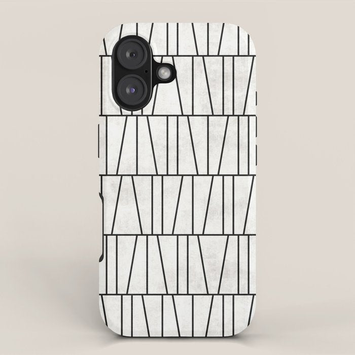 Mid-Century Modern Pattern No.6 - White iPhone Case Gallery Image 1