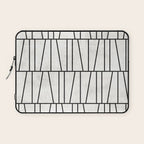 Mid-Century Modern Pattern No.6 - White Laptop Sleeve Gallery Image 1
