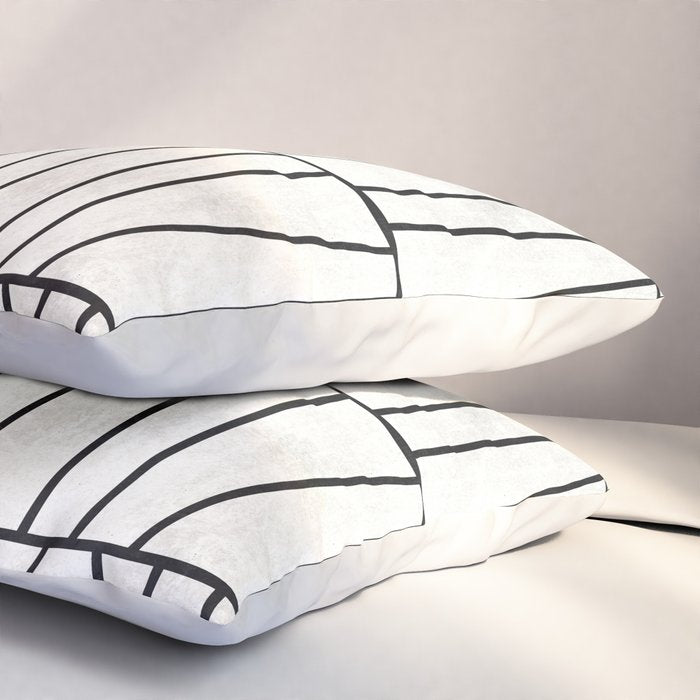 Mid-Century Modern Pattern No.6 - White Pillow Sham Gallery Image 3
