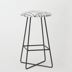 Mid-Century Modern Pattern No.6 - White Stool Gallery Image 1
