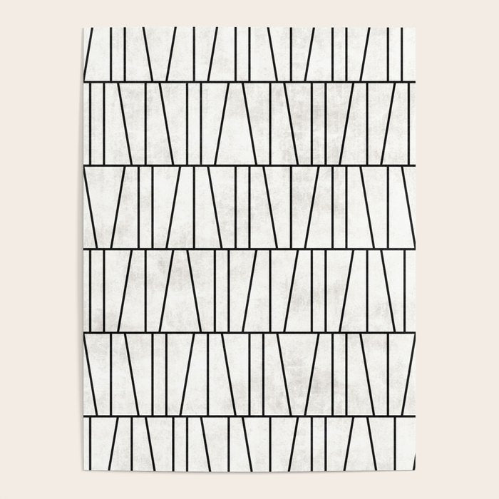 Mid-Century Modern Pattern No.6 - White Poster Gallery Image 4