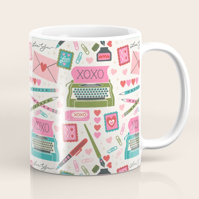 Vintage Mid-Century Stationery Coffee Mug Gallery Image 1