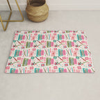 Vintage Mid-Century Stationery Rug Gallery Image 1