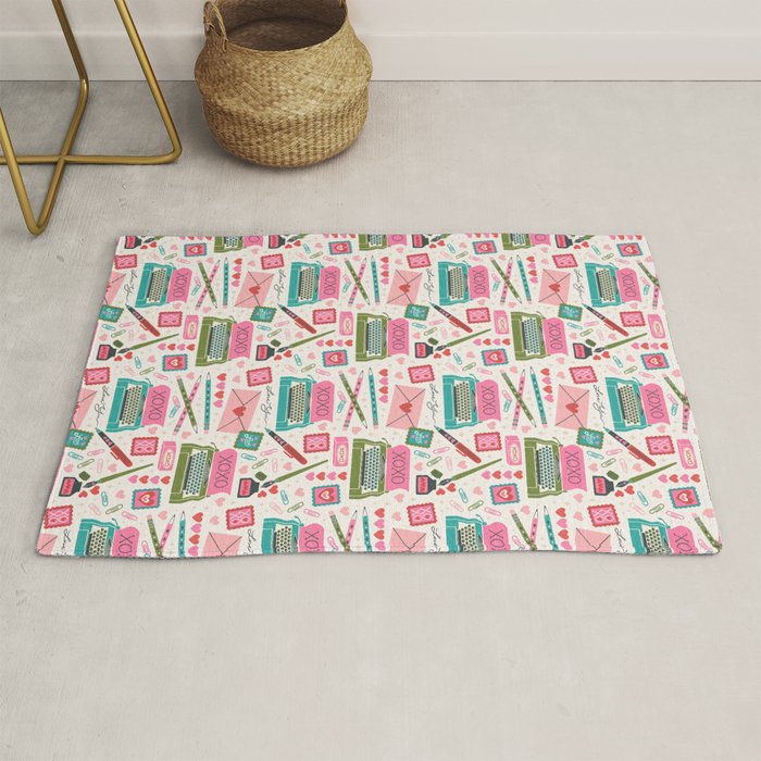 Vintage Mid-Century Stationery Rug Gallery Image 1
