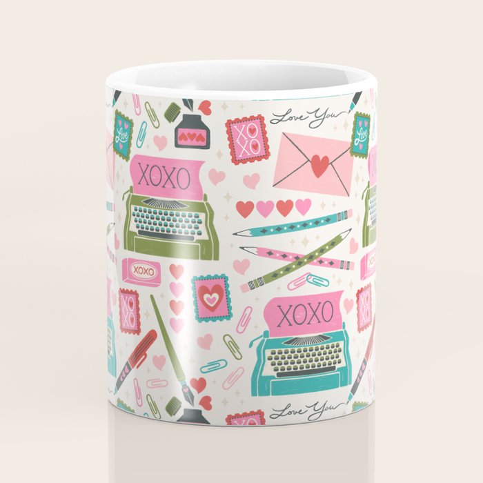 Vintage Mid-Century Stationery Coffee Mug Gallery Image 4