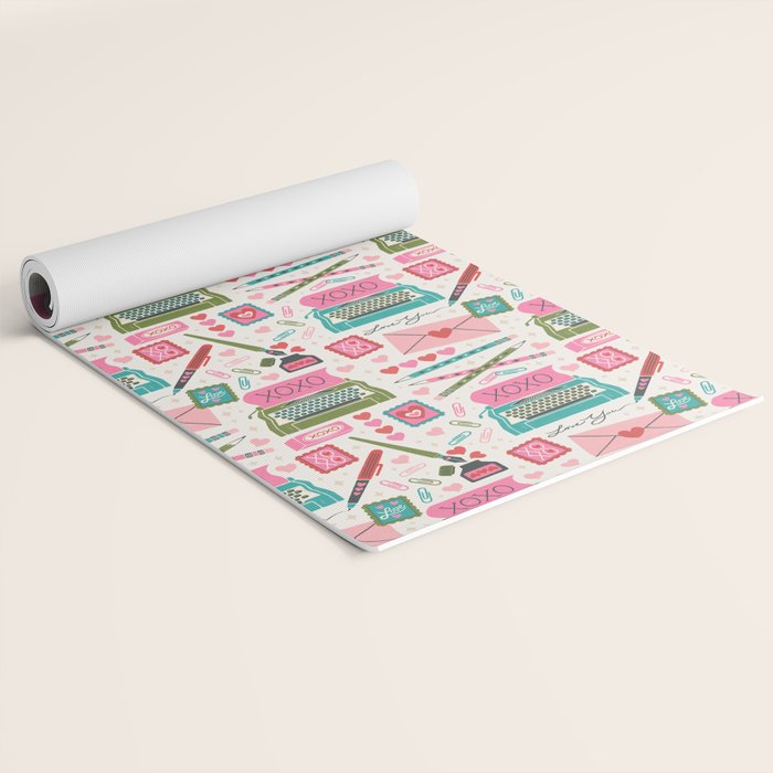 Vintage Mid-Century Stationery Yoga Mat Gallery Image 2