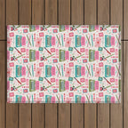 Vintage Mid-Century Stationery Outdoor Rug Gallery Image 1