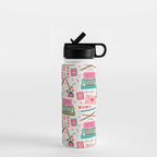 Vintage Mid-Century Stationery Water Bottle Gallery Image 1