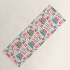 Vintage Mid-Century Stationery Yoga Mat Gallery Image 1
