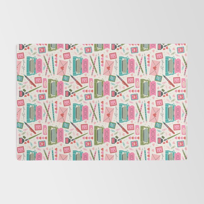 Vintage Mid-Century Stationery Rug Gallery Image 2