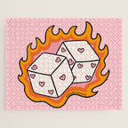 Flame Dice Jigsaw Puzzle Gallery Image 1