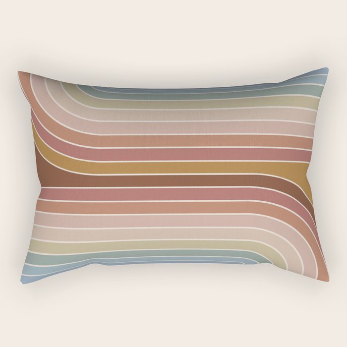 Gradient Curvature IX Rectangular Pillow Gallery Image 1