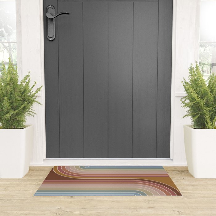 Gradient Curvature IX Welcome Mat Gallery Image 3
