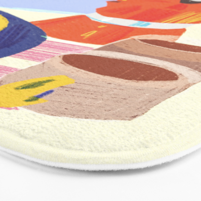 Coffee and buns Bath Mat Gallery Image 3