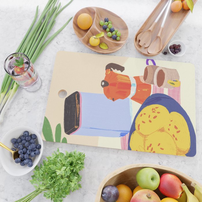 Coffee and buns Cutting Board Gallery Image 2