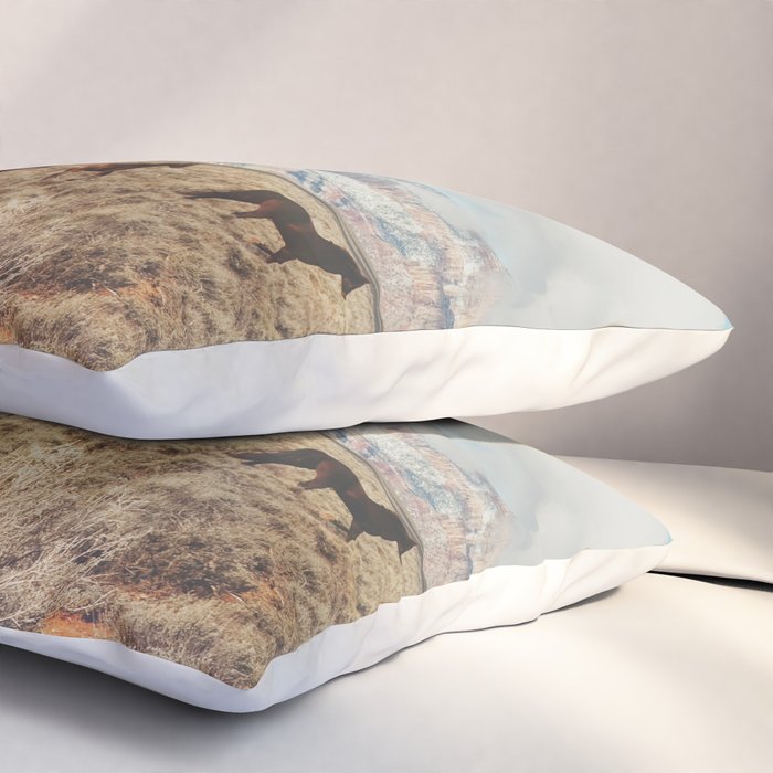 Running Reservation Horses Pillow Sham Gallery Image 3