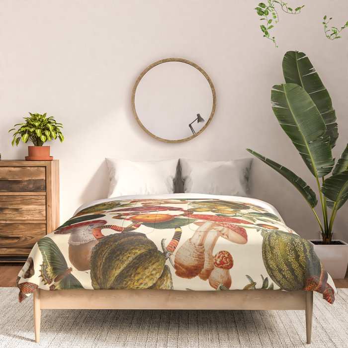 Mysterious Mushroom Forest  Comforter Gallery Image 3
