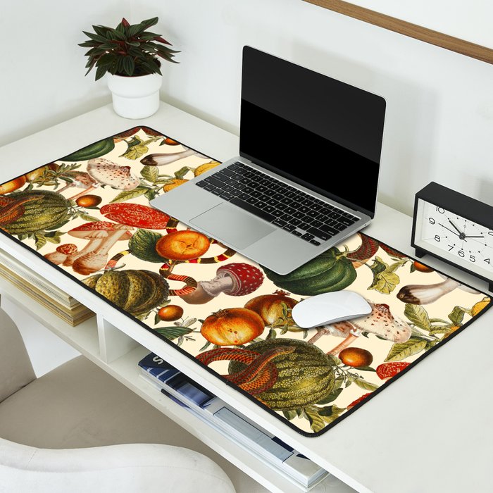 Mysterious Mushroom Forest  Desk Mat Gallery Image 2