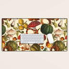 Mysterious Mushroom Forest  Desk Mat Gallery Image 1